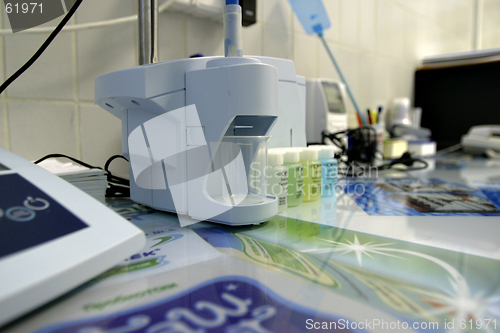 Image of  laboratory equipment for testing dairy products