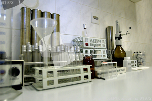 Image of laboratory equipment for testing dairy products