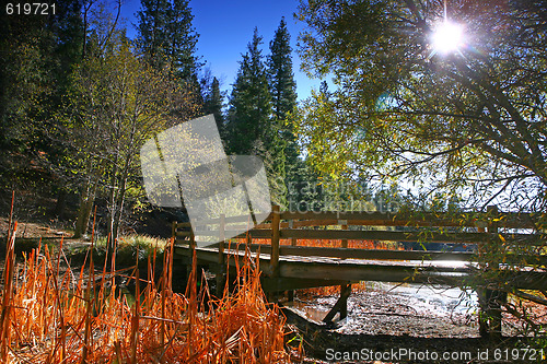 Image of Lakeside Bridge Landscape