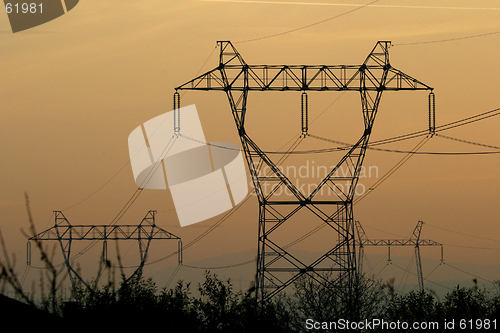 Image of electric power cables