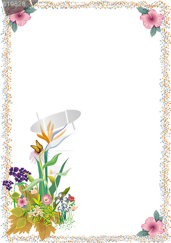 Image of floral chart, announcement