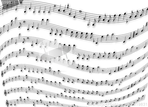 Image of partition of music