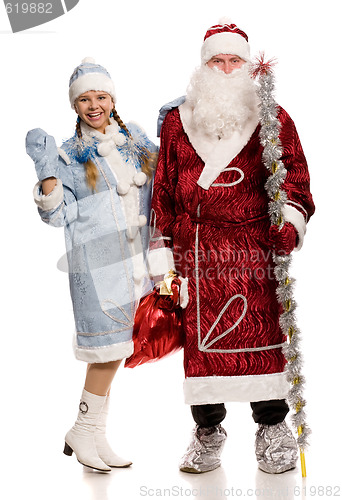 Image of Santa Claus and Snow Maiden