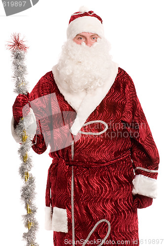 Image of Portrait of Santa Claus isolated in white