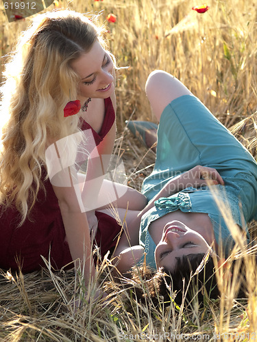 Image of SIsters in field