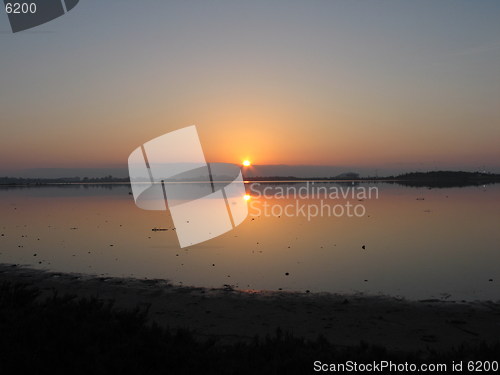 Image of Sun lake. Larnaca. Cyprus