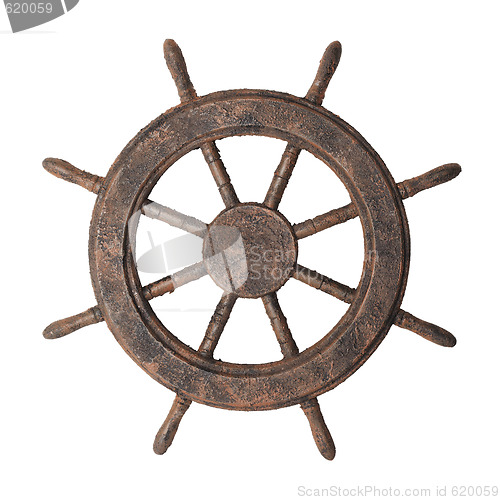 Image of Boat steering wheel