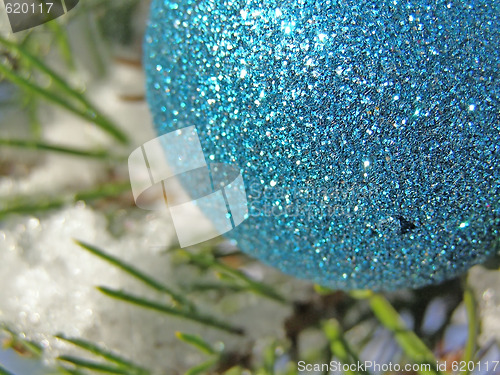 Image of Blue Christmas ball