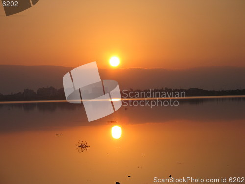 Image of Glorious sunrise. Larnaca. Cyprus