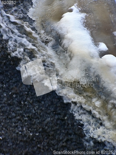 Image of stream and ice