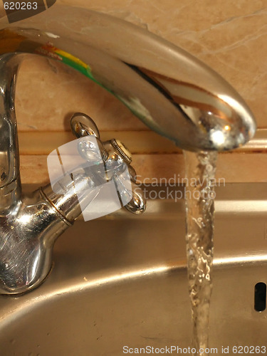 Image of water in the tap