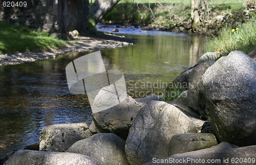 Image of large rocks next to the river