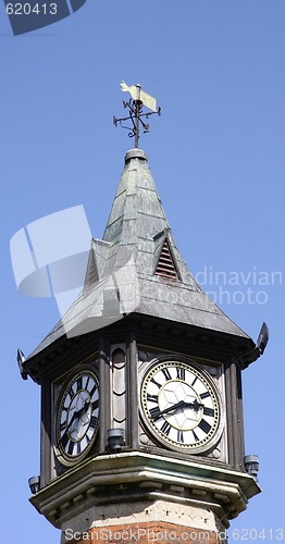Image of top of a clock tower
