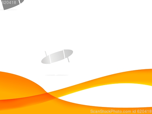 Image of Orange Wave Background
