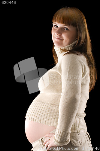 Image of pregnant woman portrait