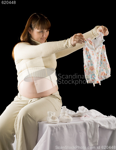 Image of happy pregnant woman