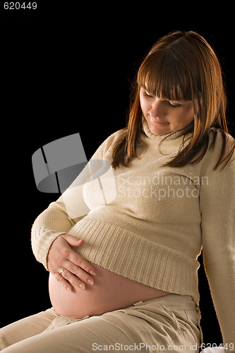 Image of pregnant woman portrait