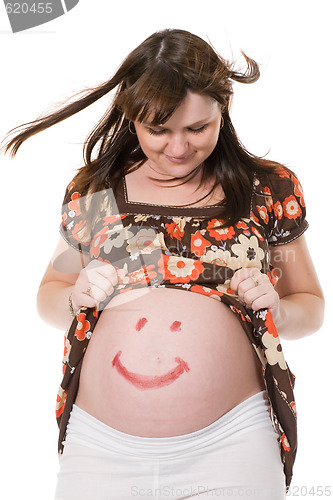 Image of happy pregnant woman