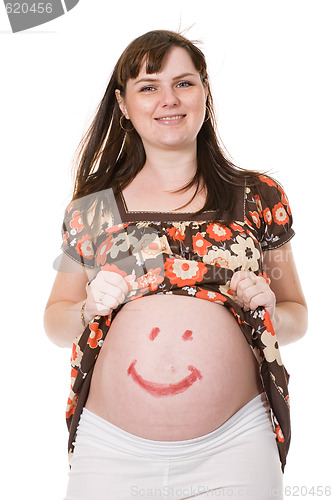 Image of happy pregnant woman