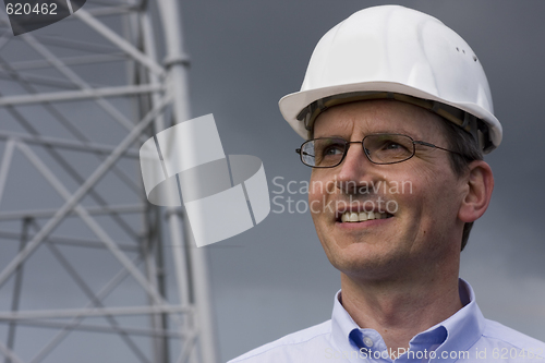 Image of Smiling engineer with hardhat