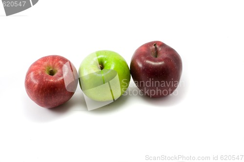 Image of Red and green apples