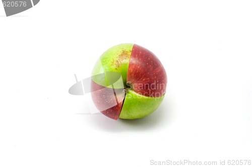 Image of Mixed red and green apples 