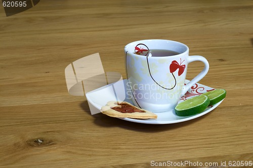 Image of Cup of tea on the table