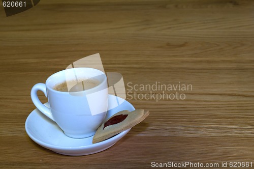 Image of Cup of coffee on the table