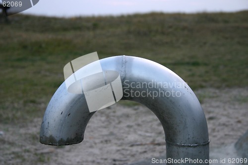 Image of pipe at beach