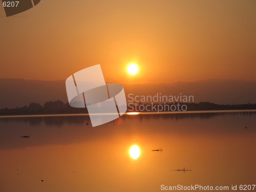 Image of Magic sunrise. Larnaca. Cyprus