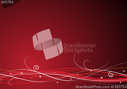 Image of Red Christmas background