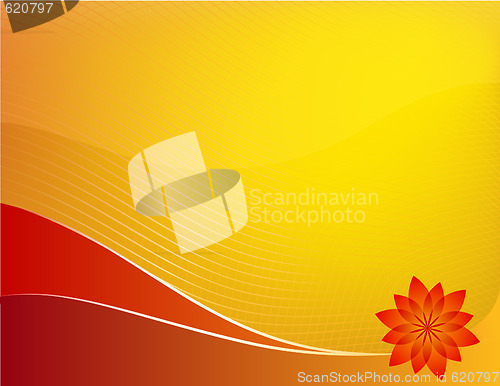 Image of Orange summer background: