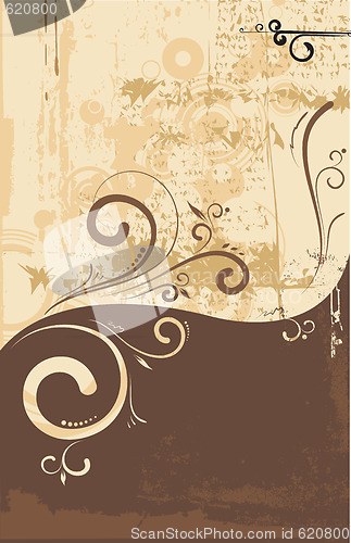 Image of  floral  swirly  ornament 