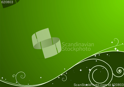 Image of Green Christmas background