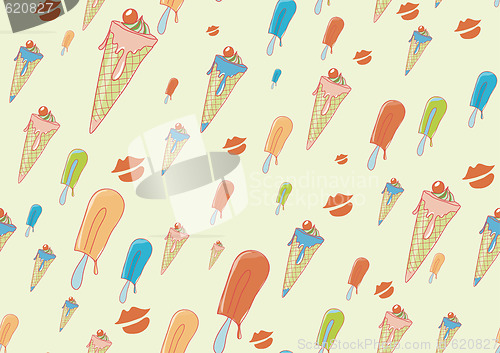 Image of cool hand-drawn ice creams 