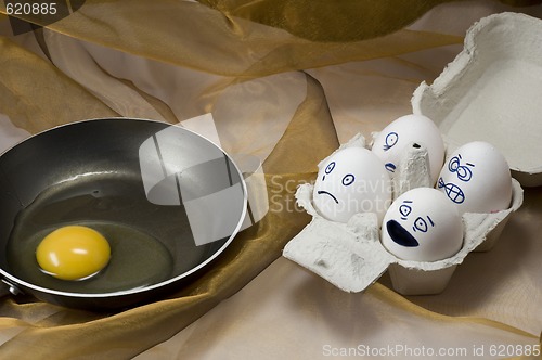 Image of Unhappy eggs