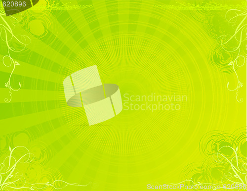 Image of  green abstract background