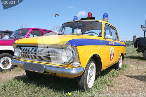 Image of Vintage Militia Car USSR 1970s