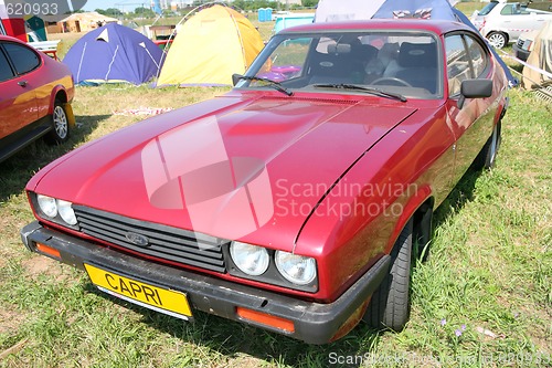 Image of Vintage Red Sport Car