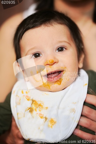 Image of baby has already eaten