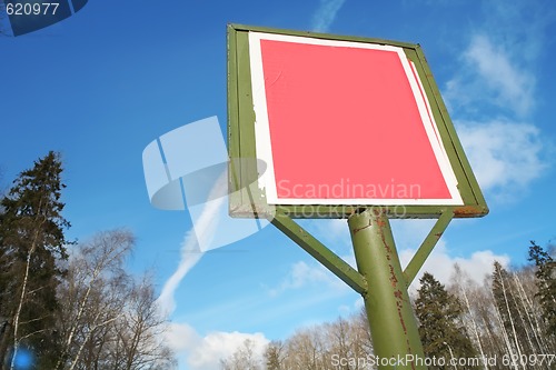 Image of red billboard