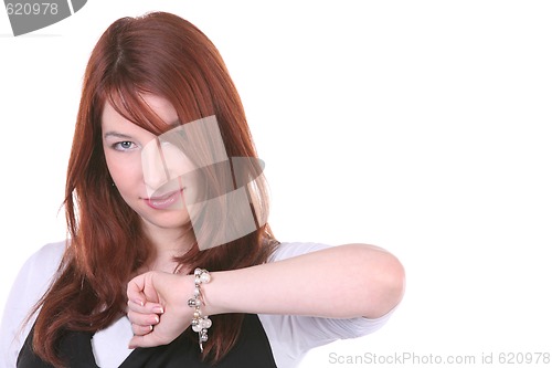 Image of smiling girls with bracelet