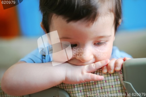 Image of little boy, soft focus