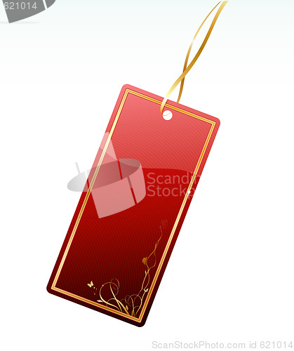 Image of  Shiny red price tag 