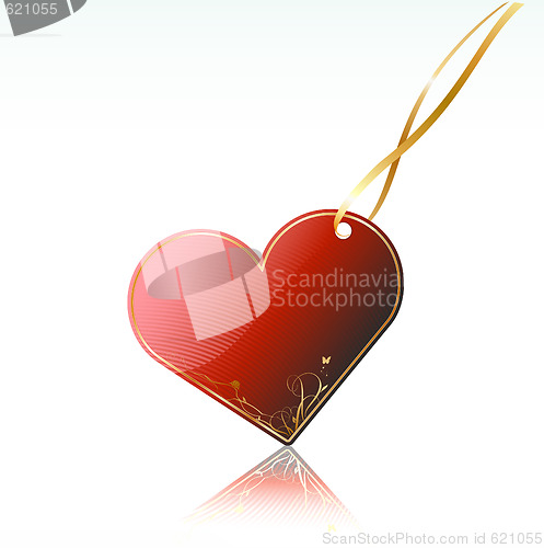 Image of  red heart  shape
