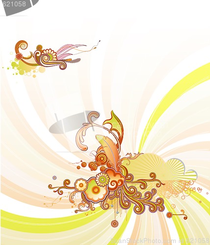 Image of retro floral design