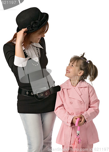Image of mother and daughter