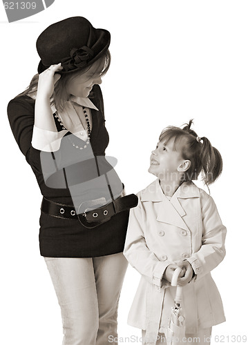 Image of mother and daughter