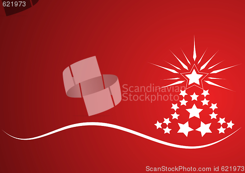 Image of Christmas vector tree