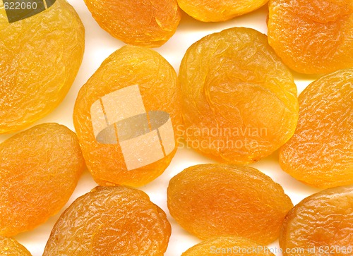 Image of Dried apricots, texture